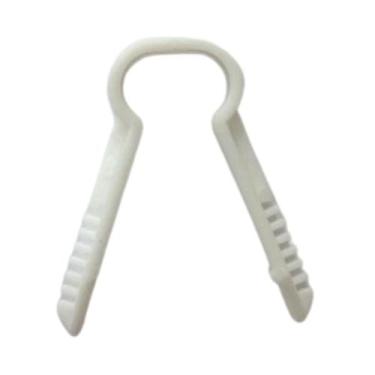 Imagem de Grampo Bucha Clamp fixa fio C8 Branco 50 UN. - TRES P