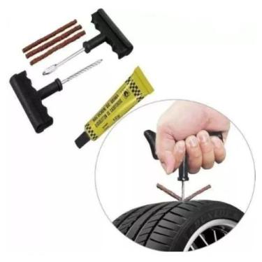 Imagem de Jogo De Reparo Pneus Kit 6 Peças F-177 Para Carros E Motos - Saint