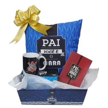 Imagem de Presente Para Pai Cesta De Presente Almofada E Caneca Papai - Presente