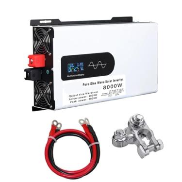 Imagem de 24v to 110v,Inversor solar de onda senoidal pura de 8000 Watts, inversor de energia para carro DC 12V 24V 48V 60V 72V para conversor de voltagem CA 110V/220V com display LCD para