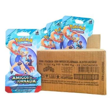 Imagem de Pack fechado com 24 blister pokemon amigos de jornada - copag