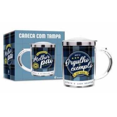 Imagem de Caneca Plastica Inox Sw Melhor Pai Do Mundo Brasfoot