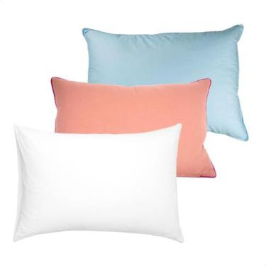 Imagem de Travesseiro Para Bebê 30x45cm Infantil Antialérgico Macio BRANCO - POR