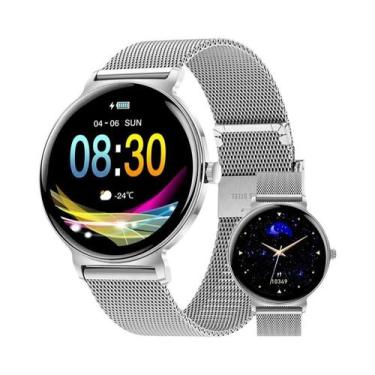 Imagem de Relógio Inteligente Feminino Com Tela HD, À Prova D'Água, Monitor De F