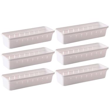 Imagem de Organizador de gavetas e talheres modular 22,5 x 7,9 cm com 6 unidades Plasutil ref.9732