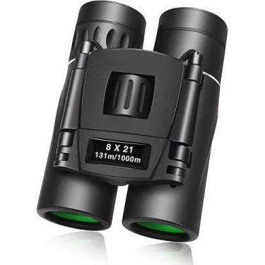 Imagem de Binóculos 8x21 binóculos compactos mini binóculos pequenos leves para 