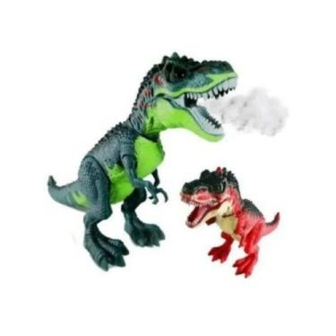 Imagem de Brinquedo de dinossauro com som, movimento e vapor real para crianças 