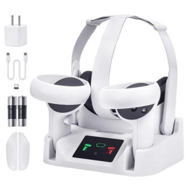 Imagem de Base de carregamento alcopanda para Oculus Quest 2 com 2 baterias