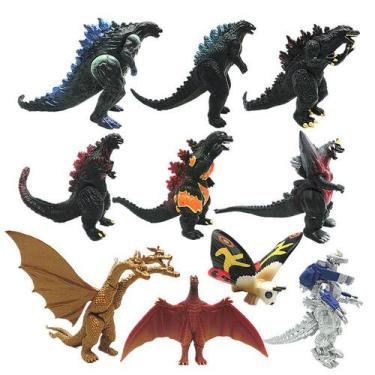 Imagem de Boneco de ação Gojira Godzilla 3-8 cm PVC 10 unidades/conjunto - Omkar
