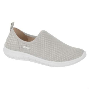 Imagem de Tênis Feminino Meia Calce Facil Confortável Actvitta , 34, Gelo