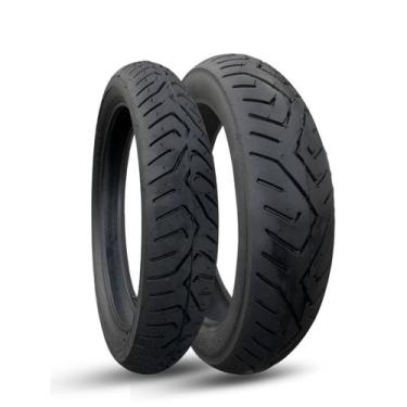 Imagem de Par Pneus Black Tyres 100/80-17 140/70-17Aro 17 P/ Fazer 250
