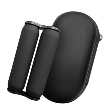 Imagem de oshhni Mini rolo portátil para massagem nas mãos, brinquedo portátil para melhorar a concentração e a descompressão, brinquedo inquieto para escritório, Preto