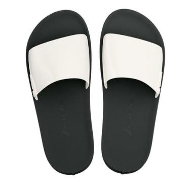 Imagem de Chinelo Rider Masculino Slide Gaspea Confortável, Preto, Branco, 39