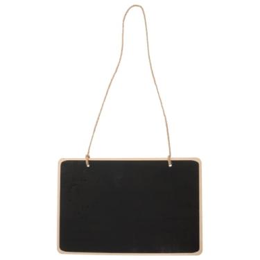 Imagem de EXCEART Quadro de sinalização de madeira para pendurar quadro negro quadro negro reutilizável para porta