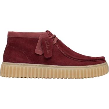 Imagem de Clarks Bota masculina Torhill Hi Oxford, Camurça vinho, 42