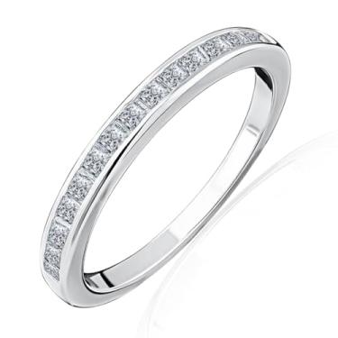 Imagem de LOMISS ANEL FEMININA PRATA 925 APARADOR DE ALIANÇAS 1 LINHA ZIRCÔNIA CRAVEJADA ANEL MODA (14)