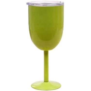 Imagem de Taça De Vinho De Aço Inoxidável Com Dupla Camada, Copo De Vinho De Grande Capacidade, Apple Green