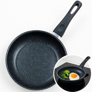 Imagem de Frigideira Indução Alumínio Revestimento Antiaderente Multifuncional 16cm à Gás Elétrico Vitrocerâmico Preta Receitas Pe