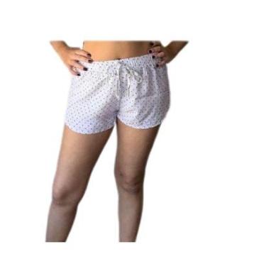Imagem de Short Viscose Estampado Feminino, Cordão Para Laço-Masculino