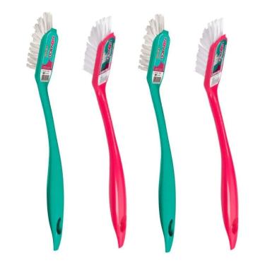 Imagem de 2X Kit C/4 Escovas Multiuso Rec Rec Noviça  C/ Pro