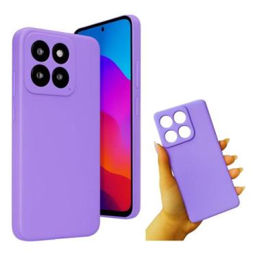 Imagem de Capinha Case Silicone Aveludada Moto Edge 60 Pro Lilás - LXL
