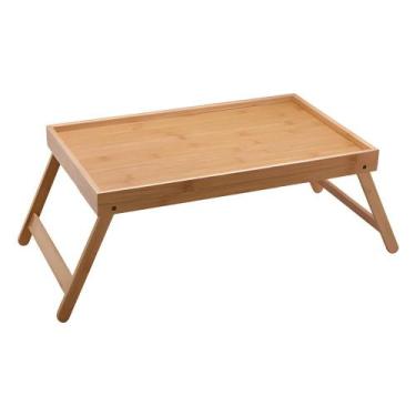 Imagem de Bandeja de Cama 30x50cm Eco Bamboo Cazza, Marrom