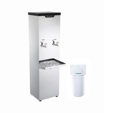Imagem de Kit Bebedouro Industrial 25 Litros Refrigerado Inox Bi25l 220v + Filtro - Venâncio