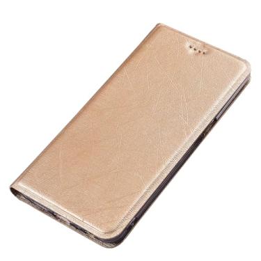 Imagem de POYUFRG Capa flip para Xiaomi 17 Pro Max/17 Pro/17, capa carteira de couro fina com suporte de cartão função de suporte à prova de choque, capa de telefone dourada, 17 ProMax