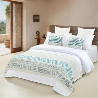 Imagem de Camas de cama e cachecóis, lenço moderno macio de chenille, resistente a rugas, luxuoso ondulado neve neil jacquard cama corredor, para quarto hotel quarto de casamento - azul pavão ||1 fronha de 50