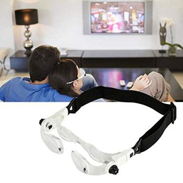 Imagem de uhyOHF Lupa, lupa de cabeça com mãos livres, 4X para leitura, lupa de joias, relógio e reparo eletrônico (