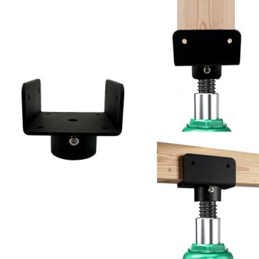 Imagem de Adaptador de pino de garrafa em forma de U para vigas de madeira 4x2, 4x4, 4x6, adaptador de suporte de aço resistente de cabeça em U, acessórios U, solução de elevação de viga e viga para construção