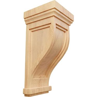 Imagem de Ekena Millwork Cor06X06X14TRRO Corbel, 16 1/2" L x 6 1/2" P x 14" A, carvalho vermelho