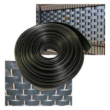 Imagem de Limitador Separador De Grama Preto Fechamento 25 Mts X 10c - UNI ECCOM