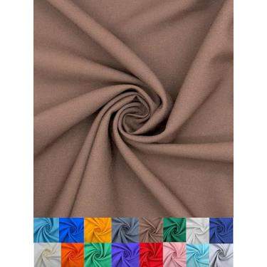 Imagem de EOVEA - Tecido de popelina de poliéster por jarda – 100% poliéster, 152 cm de largura, material versátil durável para vestuário, decoração de casa, artesanato, toalhas de mesa, cortinas, cortinas