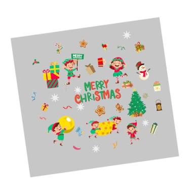 Imagem de MotiveTech 3x Adesivos de Natal para Janela, Removíveis e Autoadesivos, em PVC, para Decoração de Inverno em Clubes, Dormitórios e Salas de Jantar.
