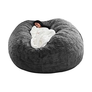 Imagem de Capa de Poltrona Bean Bag Apenas Sem Recheio Lavável Ultra Macia Sofá Pelúcia PV para Organizar Brinquedos ou Têxteis