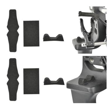 Imagem de SPG Kit de feltro de substituição para descanso de flecha, 2 conjuntos (4 peças) fita adesiva de feltro para descanso de flecha com 2 suportes de almofada de queda para arco composto QAD HDX Drop Away