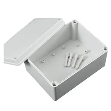 Imagem de HSPTR Caixa de junção impermeável de plástico ABS AG caixa à prova de chuva ao ar livre caixa de monitoramento de energia à prova d'água caixa de botão de vedação (150 x 200 x 100 mm)