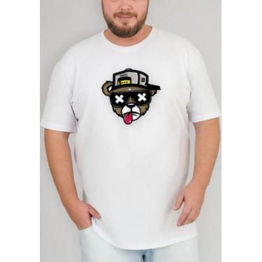 Imagem de Camiseta Urso Bolado Algodão Boné Premium P Ao G5 - Lishoope, Branco, 