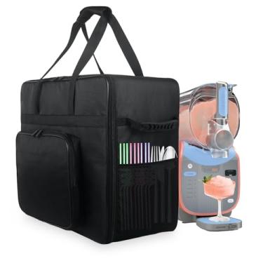 Imagem de NUENSS-ROR Bolsa de transporte Slushie para Ninja SLUSHi Max FS605 Series, bolsa de viagem para máquina Ninja Slushie, nylon resistente para proteção, bolsa de armazenamento de bebidas congeladas para
