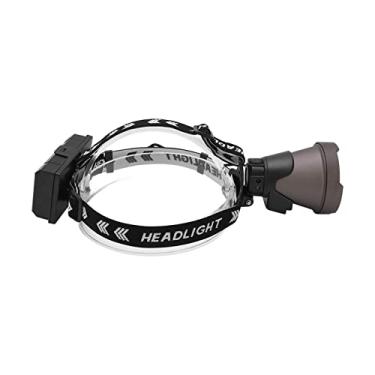 Imagem de KIMISS Farol LED de Alto Brilho, Lanterna Recarregável USB para Camping, Caminhada e Pesca, 4 Modos de Iluminação, Design à Prova d'água, Faixa Elástica Ajustável