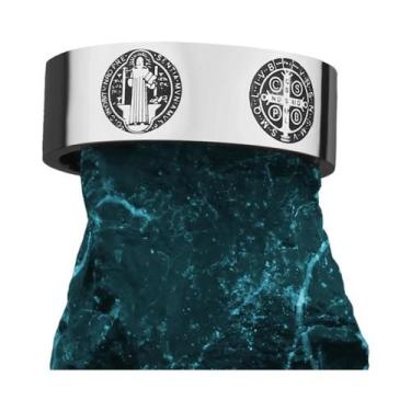 Imagem de Anel Amuleto De Fé Católica Cristã Em Aço Inoxidável Unissex, Joia De 