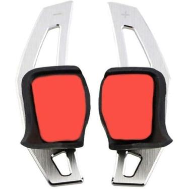Imagem de WANWU Alumínio volante DSG Paddle Extensão para VW Golf 5 Golf 6 MK5 MK6 GTI R32 R R20 (Prata)