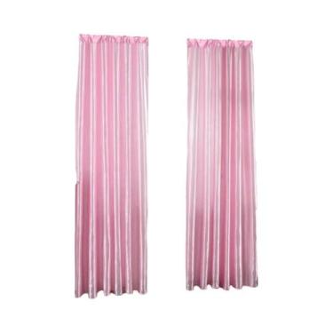 Imagem de Cortina De Sata De Cor Sólida Para Decoração De Sala De Estar E Quarto