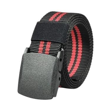 Imagem de Cinto Tático De Nylon Branco Com Fivela Automática Para Homens E Mulhe