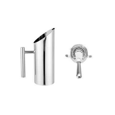 Imagem de Jarra de Suco Inox 1L e Coador Strainer 4 Apoios Bar Drinks