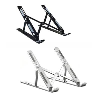 Imagem de Laptop Suporte Base Notebook Tablet Alumínio ABS ipad para tablet laptopDobrável Portátil(Metais-Cor aleatória)