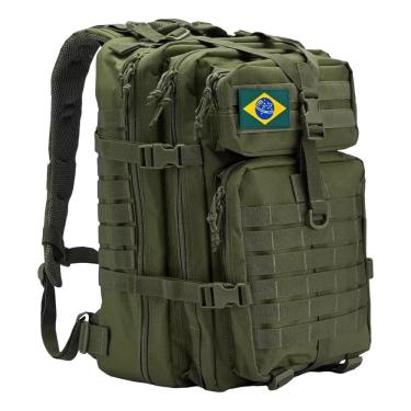 Imagem de Mochila Militar 50L Verde Para Viagem Camping Trekking