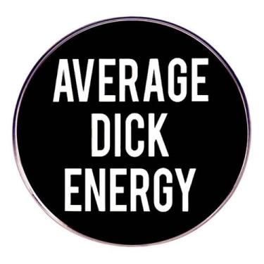 Imagem de Broche Pin Funny Quote Black Round Lapel Badge - yiweisai