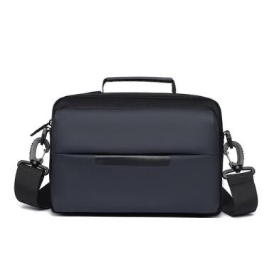 Imagem de Bolsa Messenger em couro PU impermeável para homens 27x7x19cm - yiweis